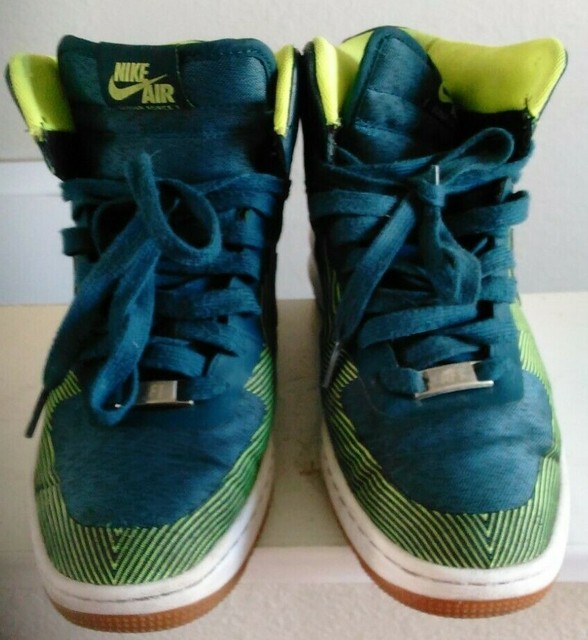 nike lunar force sky hi wedge sneakers