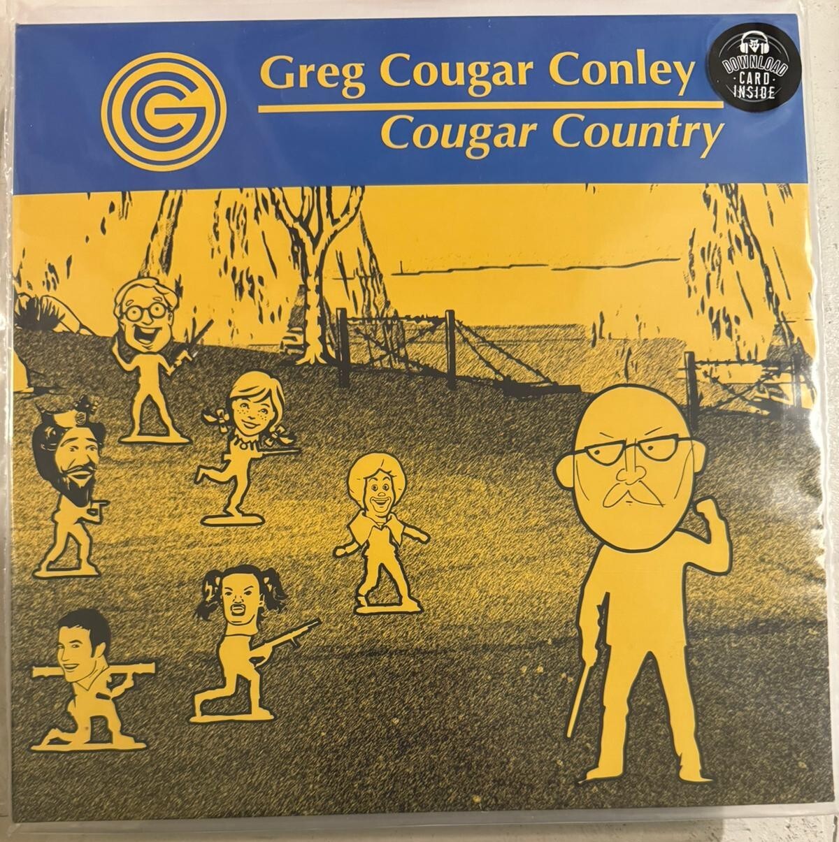 GREG COUGAR CONLEY - COUGAR COUNTRY - VINYL LP BLUE LTD ED - NEW - #A1