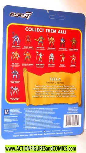 masters of the universe GODDESS Teela Green Reaction he-man super 7 super7 moc - Bild 3 von 3