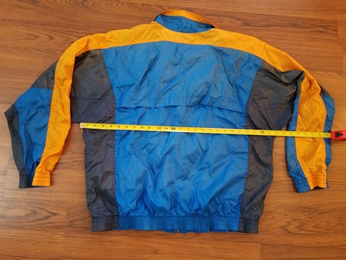 Nike Windbreaker Track Jacket Men Large Vintage 90s Color Block gray tag - Picture 8 of 8