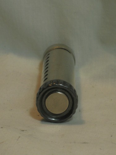DIME MASTER antique dime coin change holder little bank metal cylinder tube Pat - Picture 4 of 7