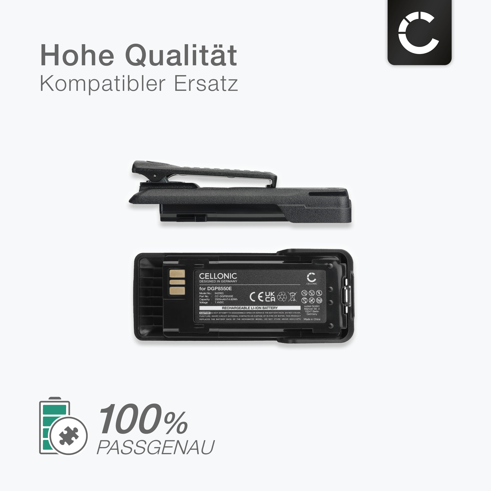  Akku für Motorola XPR7350Ex XIR P8668EX DGP8550E DP4801ex ATEX 2000mAh 