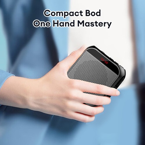 8W Portable Voice Amplifier Megaphone Mini Audio Speaker With Microphone NEW - Picture 10 of 13