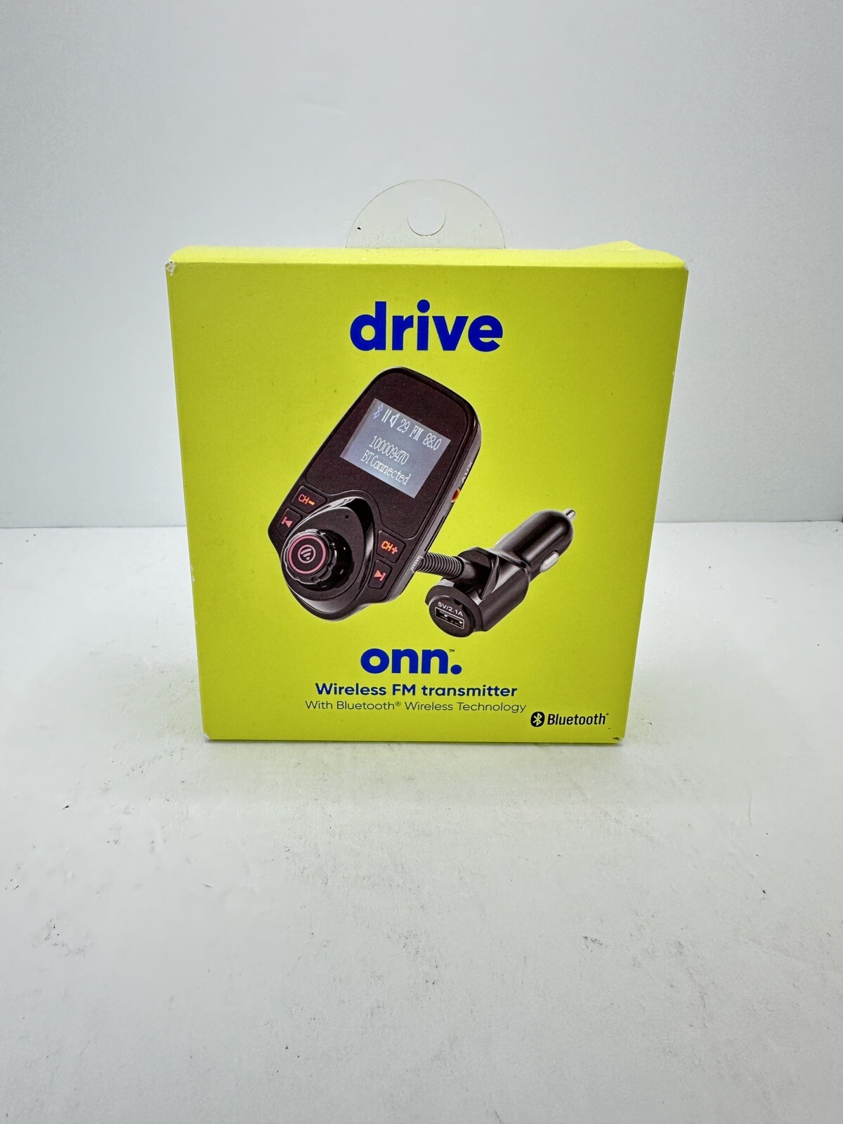 ONN 100009470 Wireless FM Bluetooth Transmitter Black for sale online