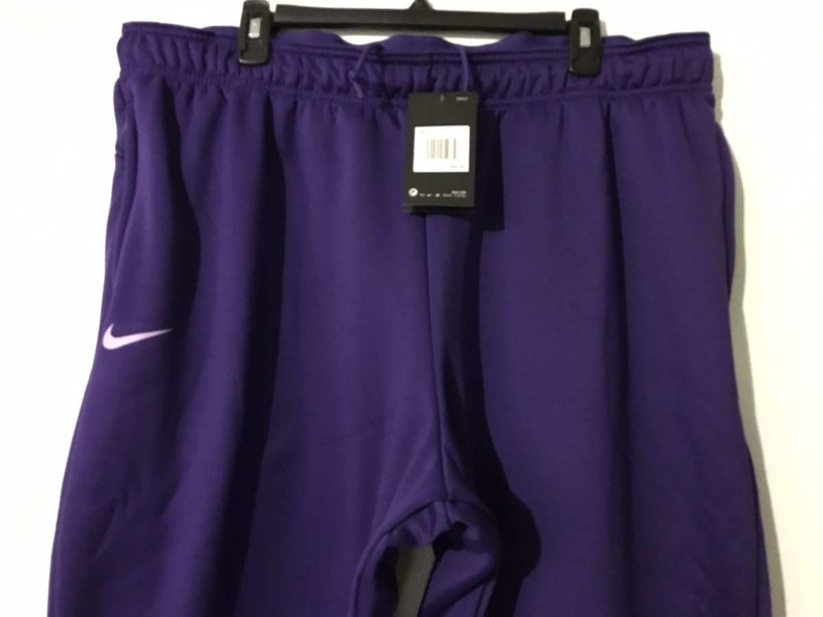 Nike Team Sideline Therma Heavyweight Joggers Lakers/Purple BQ6969-545 Sz  XXL