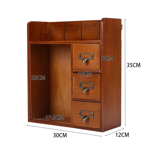 Small Wooden Storage Cabinet Organizer Box Vintage Cupboard Display Shelf Unit - Picture 83 of 215