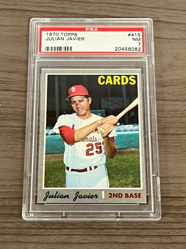 1970 Topps Set PSA 7 JULIAN JAVIER # 415 Cardinals - Picture 1 of 2