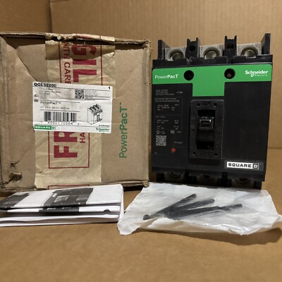 Square D QGL32200 POWERPACT 200 AMP CIRCUIT BREAKER 3 POLE 240 VAC
