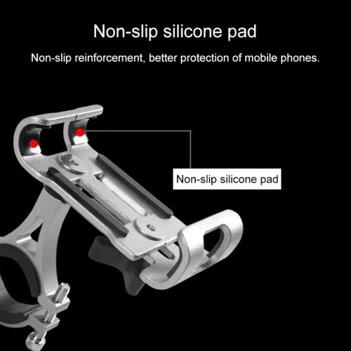Phone Mount Stand Bike Mobile Phone Holder 360 Rotatable Aluminum C0B4 - Zdjęcie 5 z 21