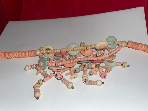 Vintage Multi Colored Beaded Choker Necklace - Picture 8 of 13
