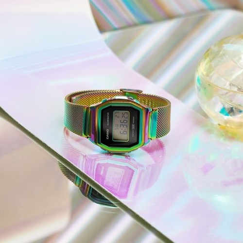 Reloj CASIO Standard Premium A1000RBW-1JF TiCTAC Limited Color Arco Iris 38 mm Nuevo - Imagen 4 de 6