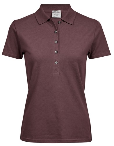 Camisa polo elástica de lujo Tee Jays para dama TJ145 - Imagen 5 de 17