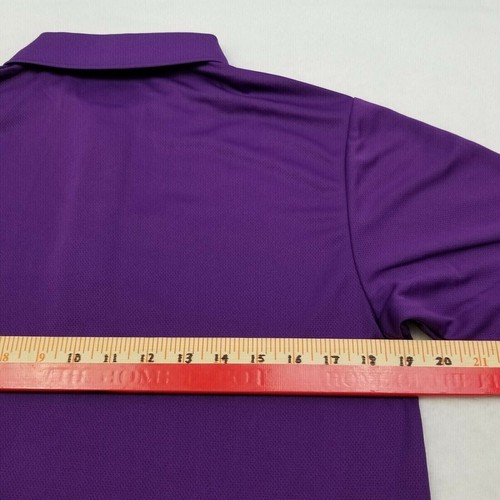 PGA TOUR-AIRFLUX PURPLE S Classic Fit Short Sleeve Men's Polo shirt - Picture 9 of 11