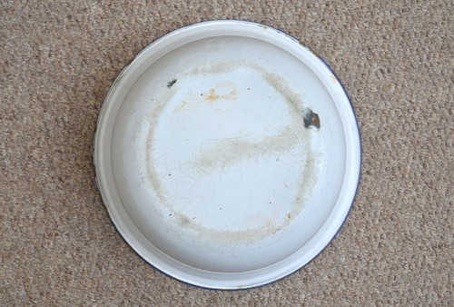 alte weiße emaillierte Waschschale Bademaille 34 cm - VERSANDKOSTENFREI - Bild 6 von 6