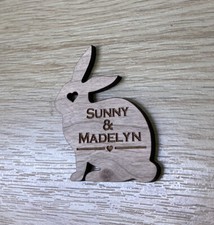 Personalised Engraved Rabbit Pet Memorial Fridge Magnet , In Loving Memory Cat
