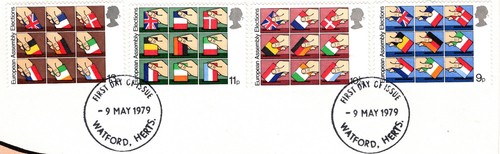 GREAT BRITAIN 1979 FDC ELECTIONS TO EUROPEAN ASSEMBLY SCOTT 859-862 SG 1083-1086 - Picture 2 of 9