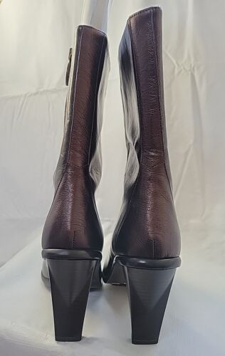 Donald J Pliner Couture Stiefel Italien Bronze Leder Donald & Lisa Peace Größe 8 - Bild 3 von 18