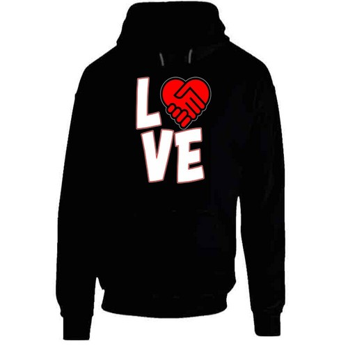 Love Is A Deal Heart Hoodie - Picture 10 of 12