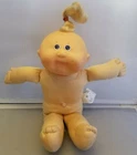 Cabbage Patch Kid Baby Doll 14.5" Rooted Blonde Tuft Blue Eyes 1989