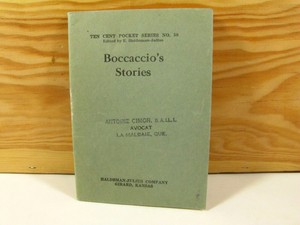Boccaccio-039-s-Stories-Ten-Cent-Pocket-Series-No-58-Haldeman-Julius-Co-Kansas