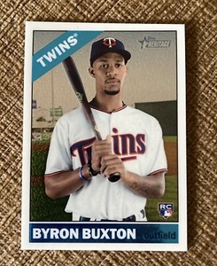 BYRON BUXTON 2015 TOPPS HERITAGE HIGH NUMBER CHROME PARALLEL RC /999 ROOKIE