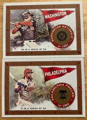 21 Topps Allen & Ginter Murad - Juan Soto & Bryce Harper Phillies & Nationals