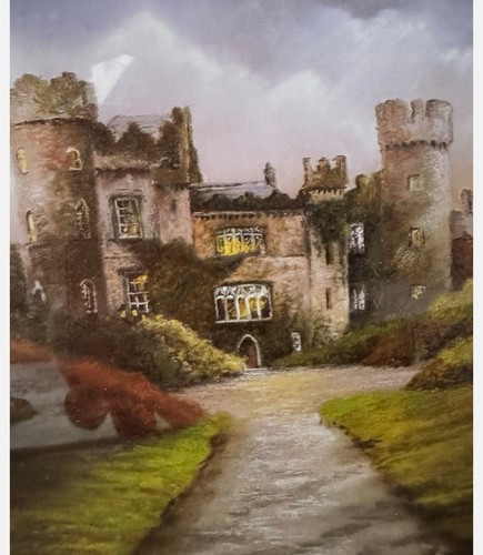 Authentic Framed Philip Gray “Walahide Castle, Co. Dublin” Signed Print - Picture 2 of 4