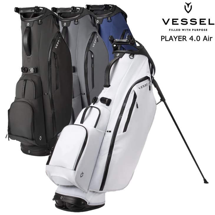 VESSEL Golf Stand Bag Player 4.0 Air DOUBLE Strap 8.5type 2.7kg
