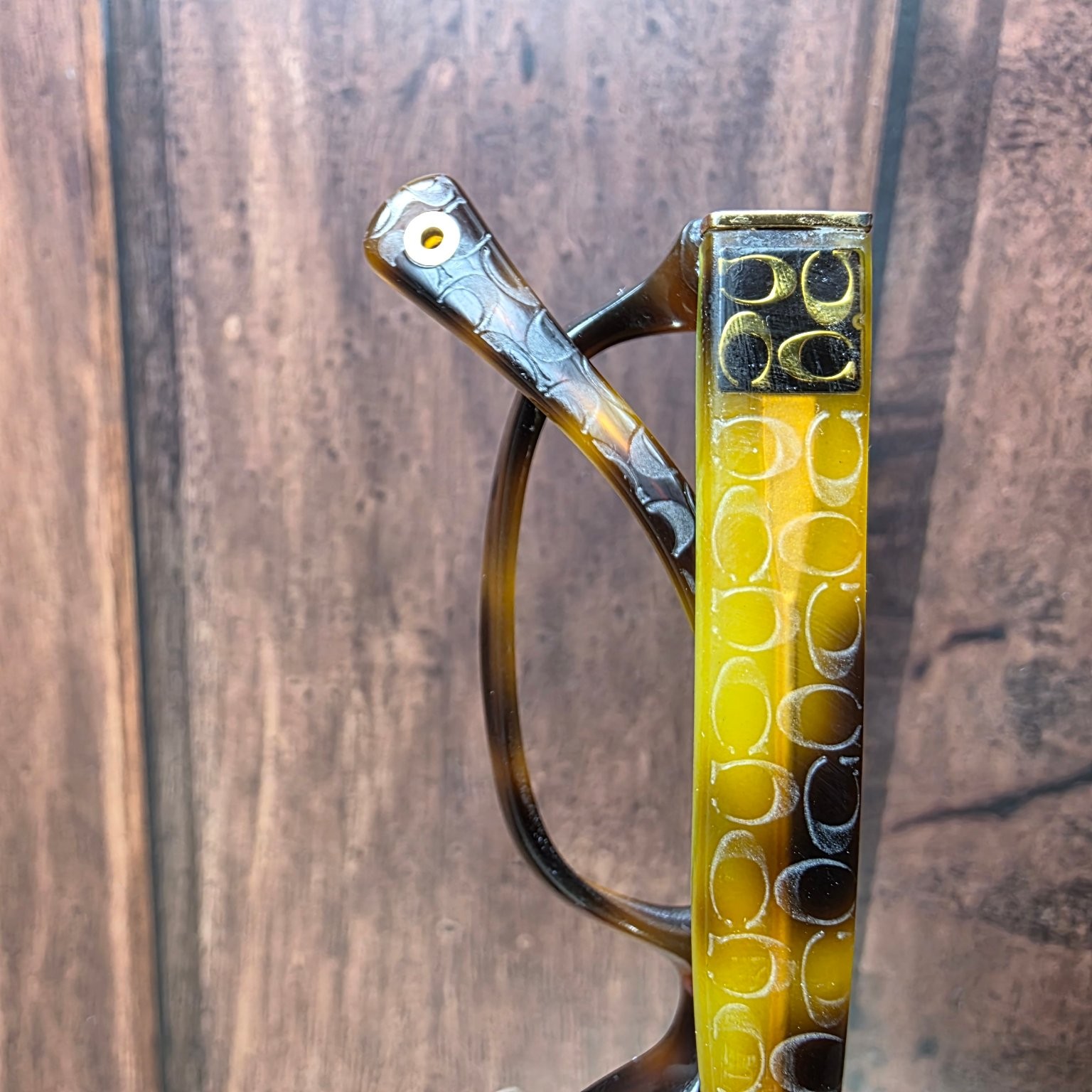 Coach Sunglasses Women's Brown Tortoise Lime Green HC6001 Emily 57mm thumbnail 8