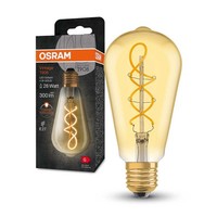 Osram Led Spiral Filament Edison ST64 Vintage 1906 4W = 28W E27 Gold Warmweiß