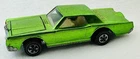 Vintage 1968 Hot Wheels Redline Continental Mark III Green w/Button