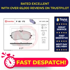 Brake Pads Set fits VW CRAFTER Rear 2018 on EBHA Brembo 2H6698451 2H6698451A New