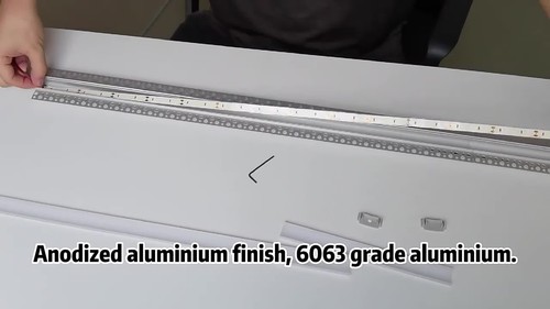 24V PCB 2835 SMD LED Light Strip 240LEDs/m / 10 x Aluminum Channel 3.3ft/1m Each - Video 1 of 1