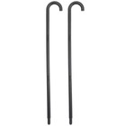 2pcs Christmas Party Magician Crutch Black Crutch Stage Peformance Wand Plastic