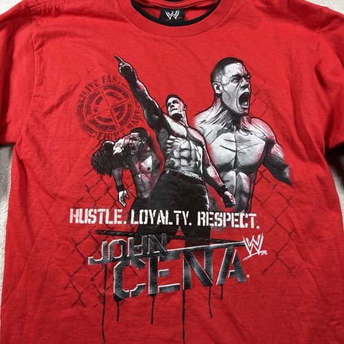 WWE John Cena You Can’t See Me Wrestling  Boys L Red Long Sleeve T Shirt New - Bild 2 von 10