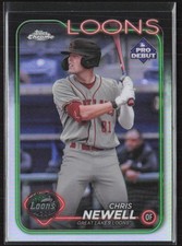 2024 Topps Pro Debut #PDC-100 Chris Newell Chrome Silver Great Lakes Loons (C4)