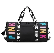 Nonbrand Hot sale Custom logo Pink Duffle bag  Waterproof Polyester  For  women