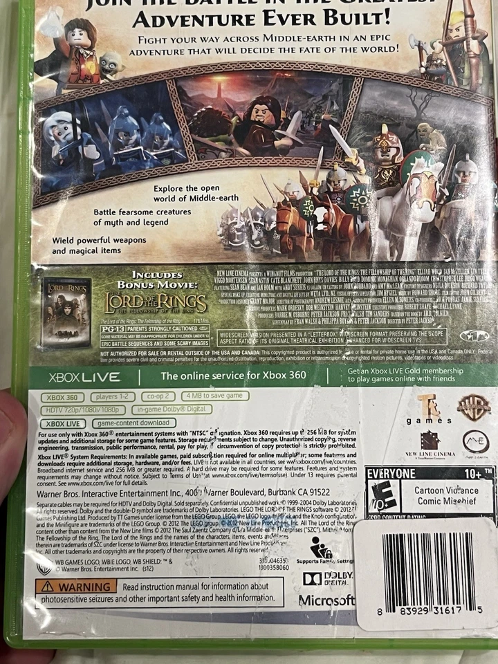 LEGO The Lord of the Rings (Xbox 360, 2012) Complete – Includes Movie - Rare - Image 2 of 4