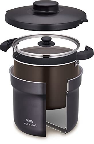 THERMOS KBJ-4501 Vakuum Thermo Kocher Shuttle Chef 4,3L Edelstahl Cool Grau - Bild 2 von 3