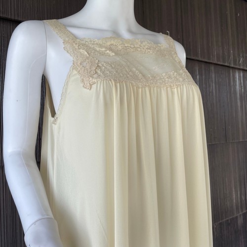 VTG Miss Elaine ILGWU USA Made 2 Pc Set Robe & Nightgown Peignoir Romantic Large - Picture 5 of 23