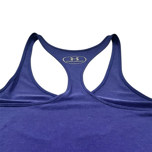 Women’s Medium Purple Under Armour Heat Gear Tank Top Sleeveless Shirt Running - Picture 3 of 4