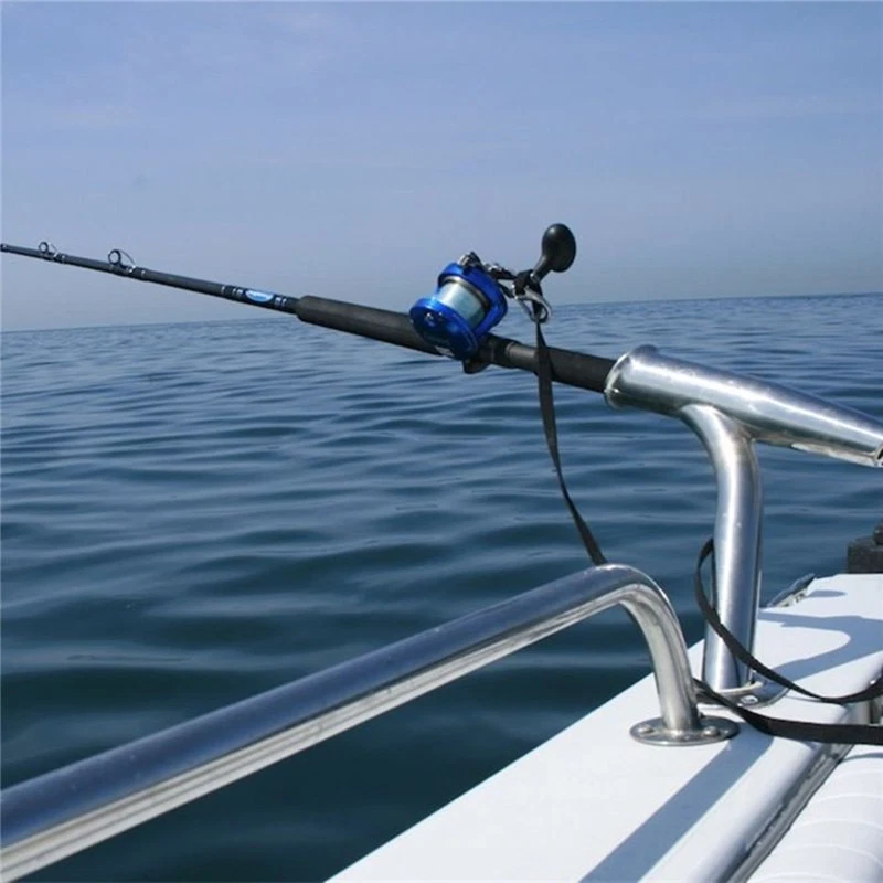 2X Stainless Marine Boat Outrigger Stylish Fishing Rod Holder W/Strap Gimbal Pin - Image 3 of 4