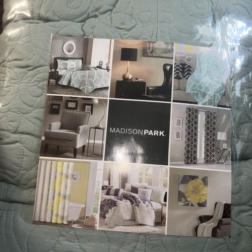 Madison Park Quebec Quilted 3-tlg. Tagesdecke Set, King, Seafoam, Neu mit Etikett - Bild 7 von 7