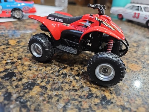 ERTL OUTDOOR SPORTSMAN 1:18 DIECAST POLARIS SCRAMBLER RED ATV 4-WHEELER No BOX - Picture 8 of 8