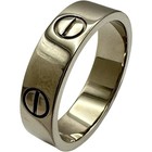 Bague Cartier Cartier Love or blanc 750 bijoux taille US #7,5 7,5 g