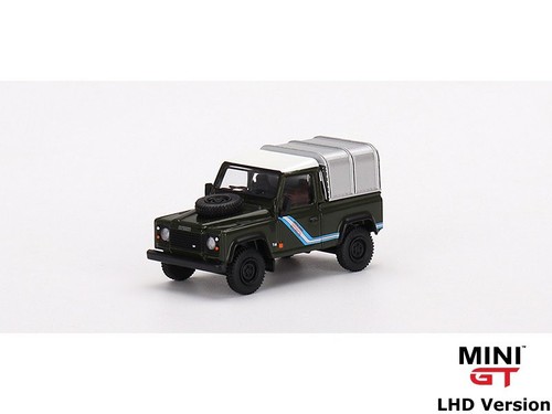 LAND ROVER Defender 90 Pick up  - bronze green - Mini GT 1:64 - Foto 4 di 6