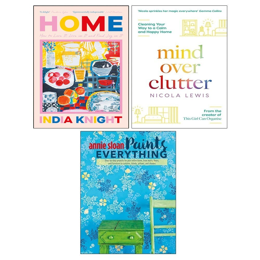 Home HB, Paints Everything, Mind Over Clutter 3 Books Collection Set