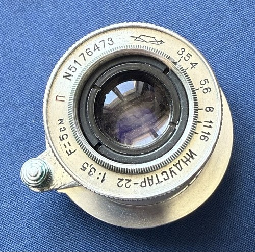 Lens Industar-22 Red P 3,5/50 M39 Vintage Rangefinder Lens ussr for FED Leica - Picture 7 of 7