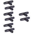  8 PCS IP68 T Model Junction Box Cable Connector Waterproof Outdoor External