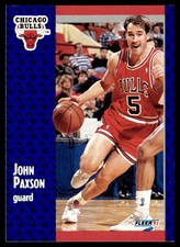 1991-92 Fleer John Paxson Chicago Bulls #31